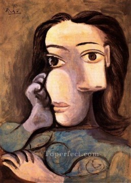パブロ・ピカソ Painting - 女性の胸像 4 1940年 パブロ・ピカソ